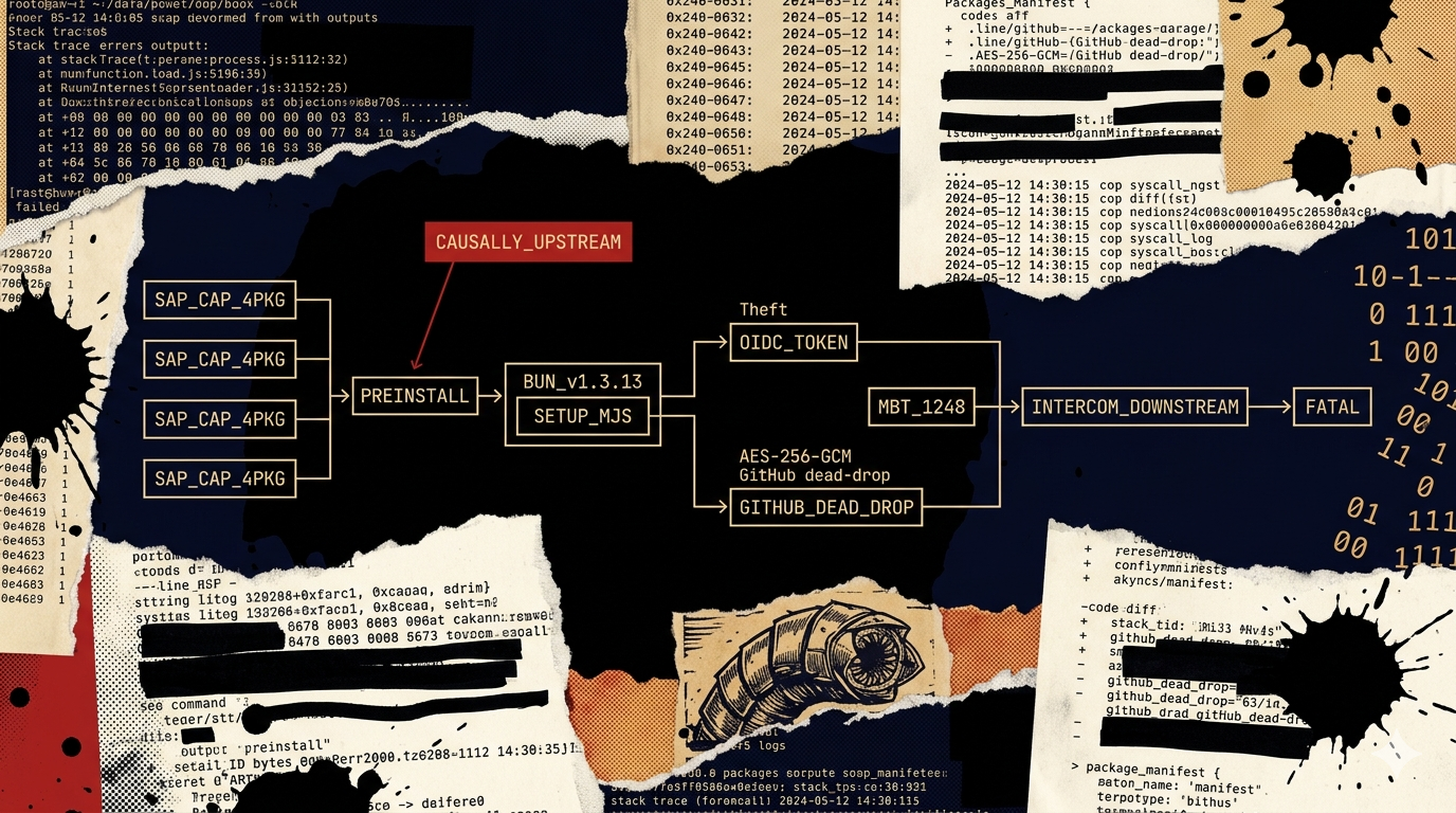 Mini Shai-Hulud: SAP CAP npm compromise confirms Bun v1.3.13 cluster link and introduces MCP credential targeting
