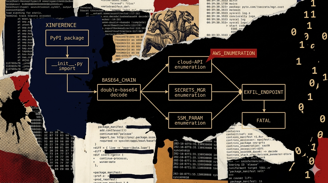 Xinference on PyPI: TeamPCP's self-attribution marker, AWS post-exploitation scope, and why April 22 matters for the .pth timeline